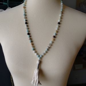 *4 for $20* Light Blue Mala Necklace